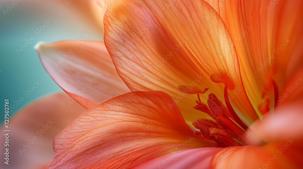 Fototapeta premium Tender flower, closeup. Generative AI