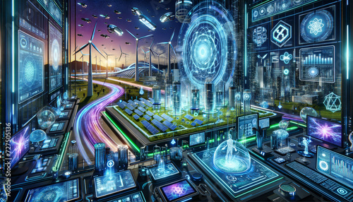 Cutting-edge Renewable Energy Research in a Futuristic Smart City