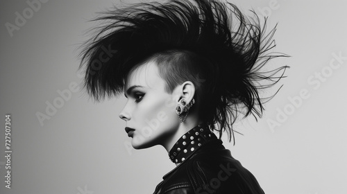 Punk Fashion with Mohawk from the 1980s