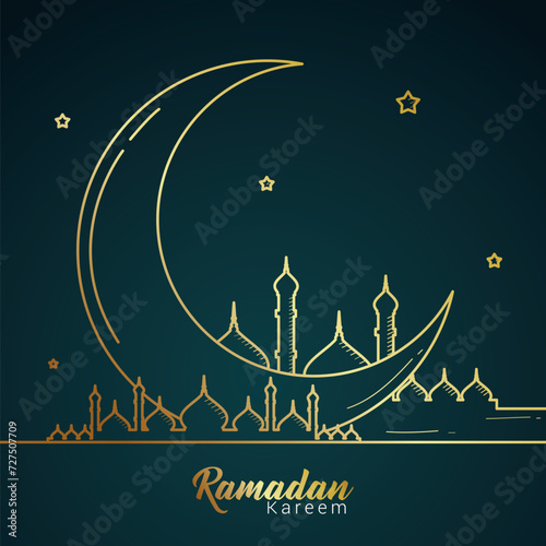 Photography Ramadan Kareem Design Vector