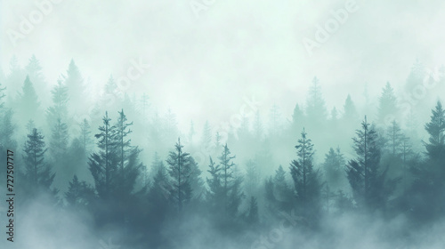 Enchanted Forest Fog Backdrop