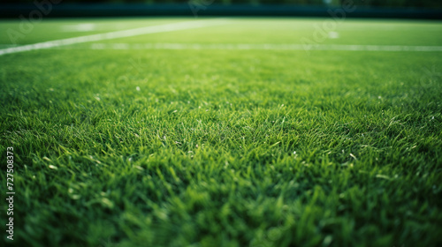 green grass football field close up photo