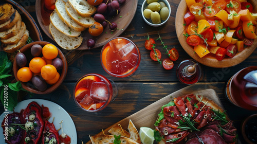 Spanish Tapas and Sangria: A Colorful Feast for the Eyes and Tastebuds photo