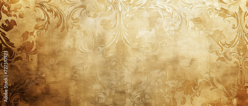 Ornate baroque patterns on aged paper background.
 photo