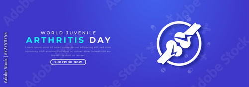 World Juvenile Arthritis Day Paper cut style Vector Design Illustration for Background, Poster, Banner, Advertising, Greeting Card
