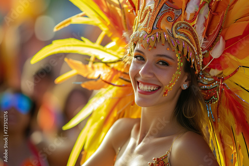 Brazilian samba dancer, carnival in rio de janeiro