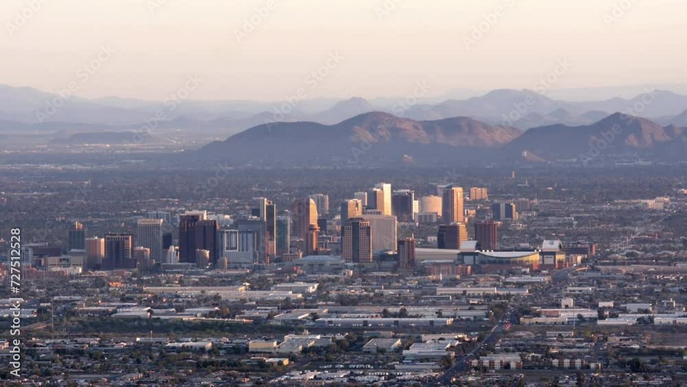 Phoenix Skyline Zoom In Establishing Shot Phoenix Skyline Zoom In Establishing Shot