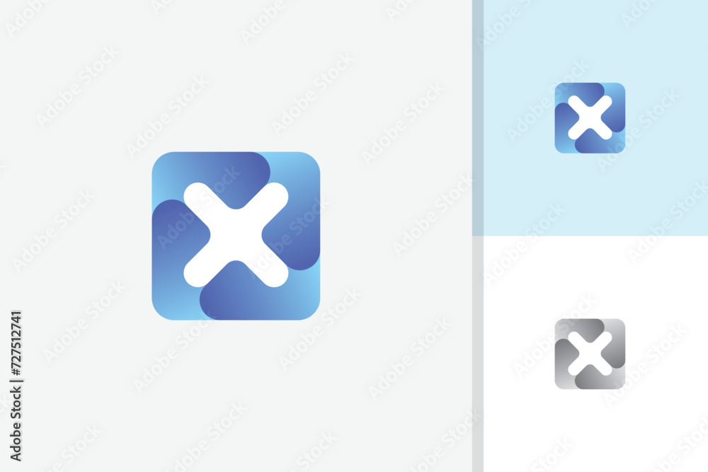 best x logo design vector template