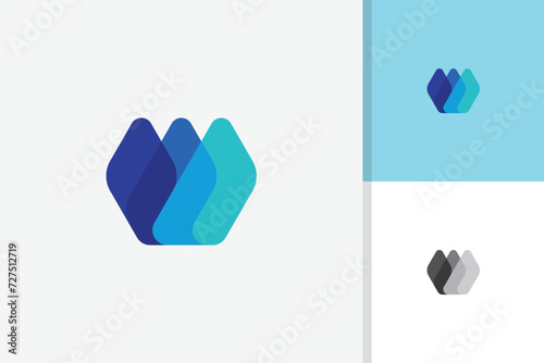 best abstract letter w logo design vector template