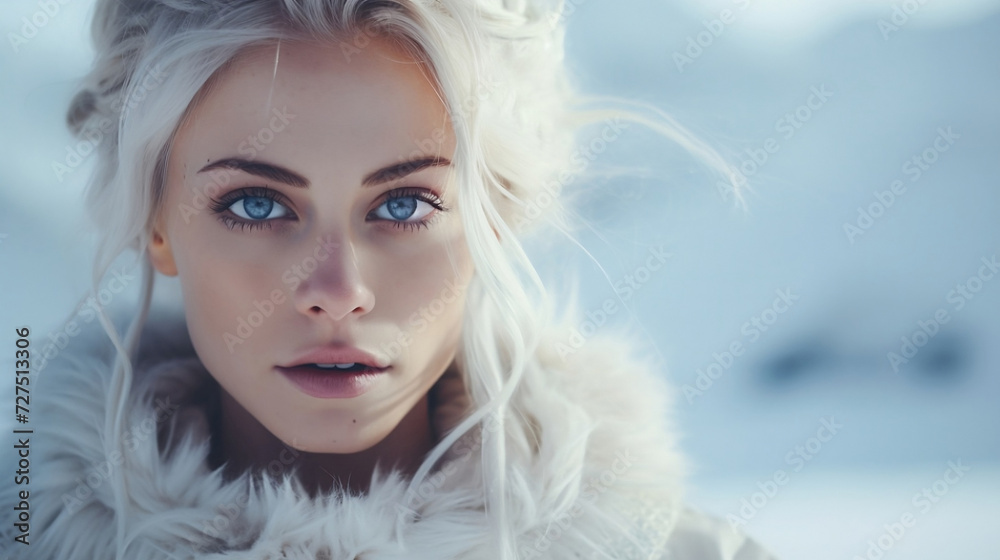 Portrait of beautiful and elegant blond woman. Portrait of beautiful and elegant blond woman.
