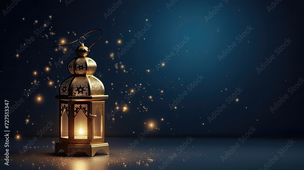 Ramadan Background With Glowing Lantern And Stars Ramadan Background With Glowing Lantern And Stars