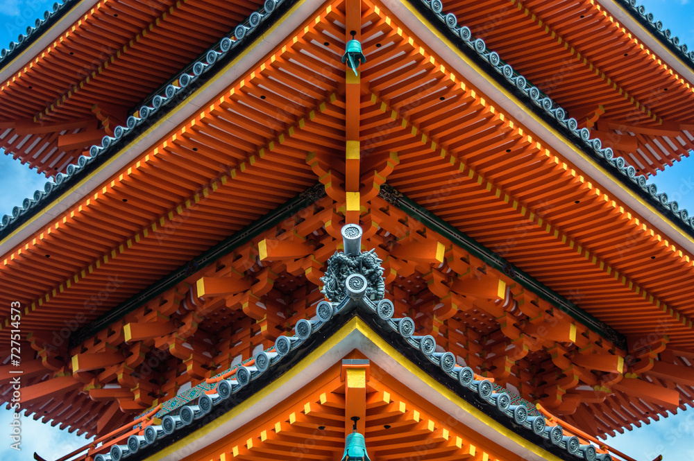 roof of Japanese temple 