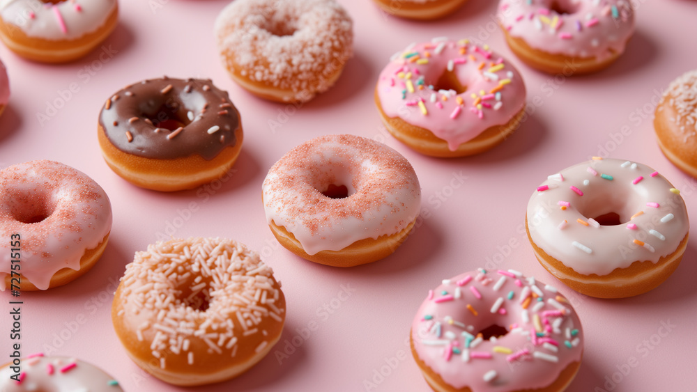 Sweet Charm: Baby Donuts in a Soft Color Palette