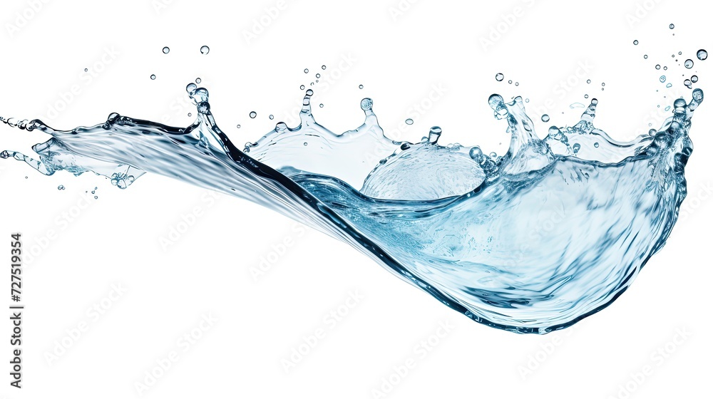 Obraz premium Water Splash With Isolated Transparent Background