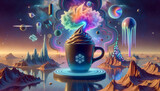 CaffeScape: The Psychedelic Brew
