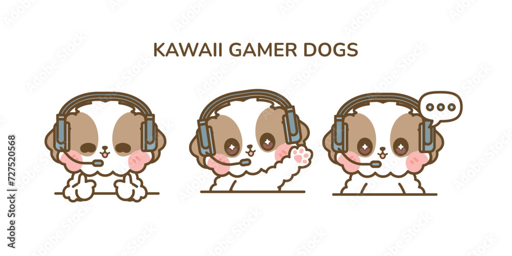 kawaii gamer dogs kawaii gamer dogs