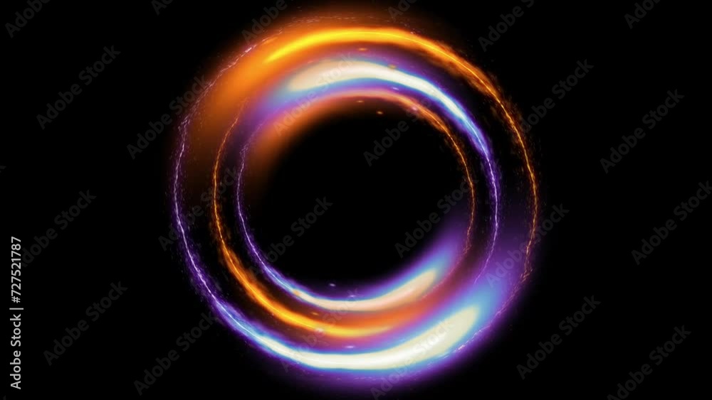 futuristic light neon glowing circles on a black background futuristic light neon glowing circles on a black background