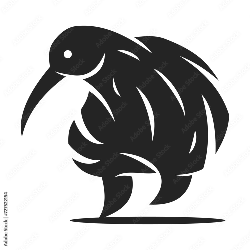 Kiwi Bird Logo template Isolated. Brand Identity. Icon Abstract Vector graphic Kiwi Bird Logo template Isolated. Brand Identity. Icon Abstract Vector graphic