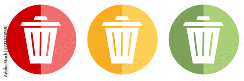 trash icon pack illustration 