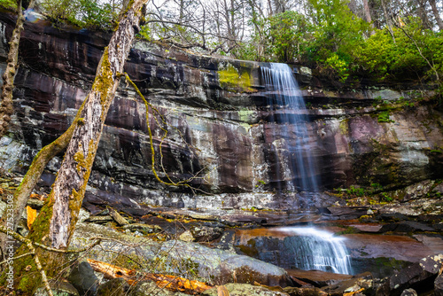 Beautiful Rainbow Falls at Great Smoky Mountains National Park
