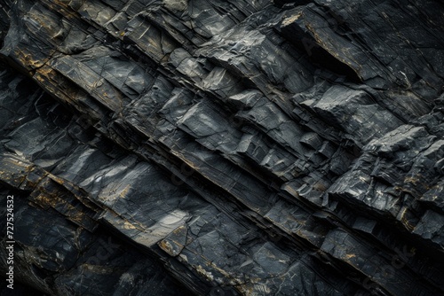 The jagged texture of the rock formation reveals the raw beauty and complex history etched into its surface over eons.