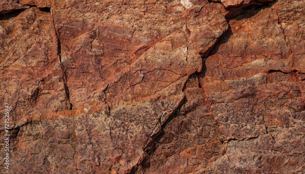 Dark red-orange-brown rock texture with cracks
