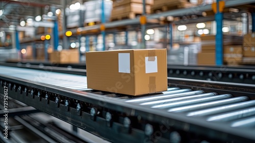 Streamlined Efficiency: Automated Warehouse Logistics © danter