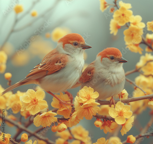 background with birds © yajuan tang