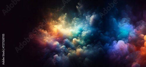 Colourful smoke abstract wallpaper © Anastasia Knyazeva