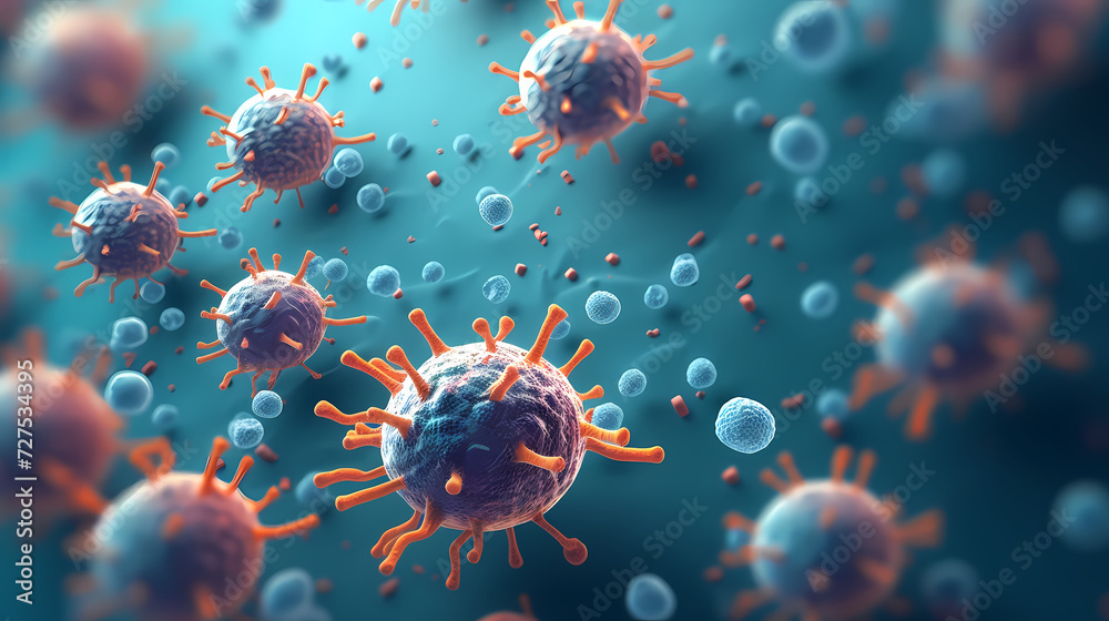 Macroscopic observation of organisms bacteria and cells and viruses ...