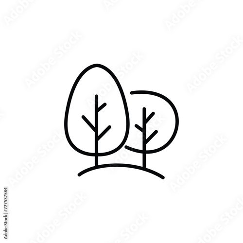 green area icon, plant area. vector eps 10