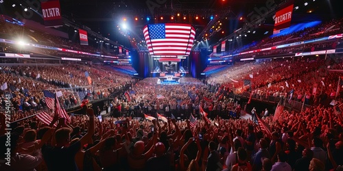 Republican national convention, conservative politics concept for 2024 American presidential election photo