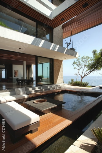 Luxury villa with swimming pool © tnihousestudio