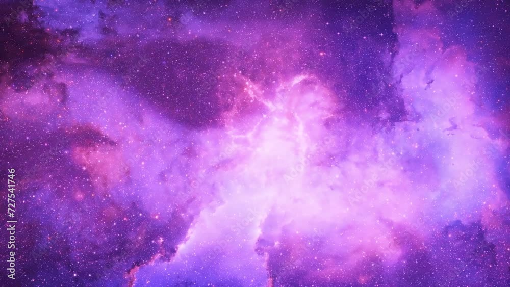 space nebula galaxy abstract motion animated background