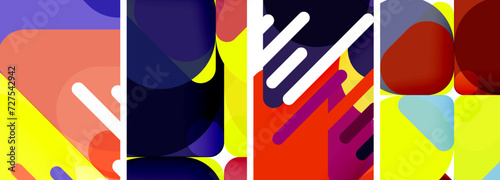 Geometric elements abstract backgrounds for wallpaper, business card, cover, poster, banner, brochure, header, website