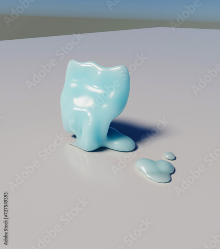 3D 일러스트레이션으로 만든 모델링
