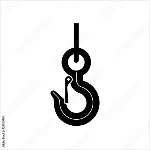 Crane Hook Icon, Tow Hook