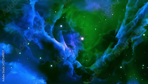 stars of universe nebula deep space motion background