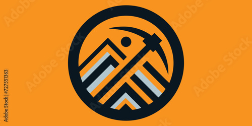 Mining mountain logo
