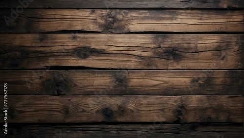 Rustic Elegance: Dark Wood Boards Background, A Timeless Canvas for Stylish Designs
