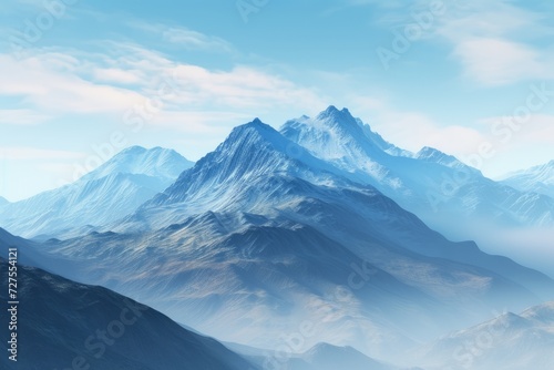 mountain autumn landscape. Generative Ai