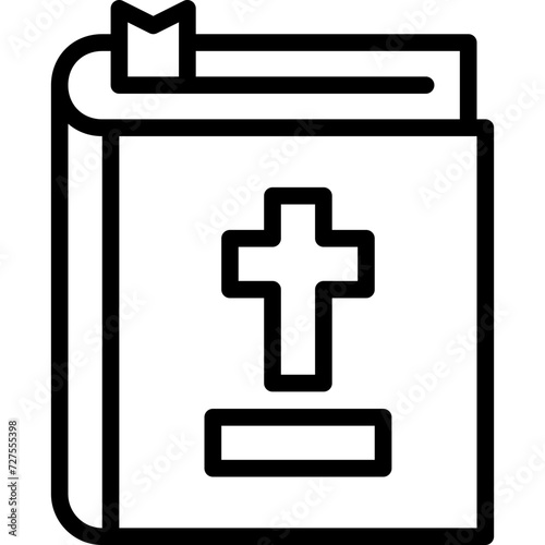 holy bible outline icon