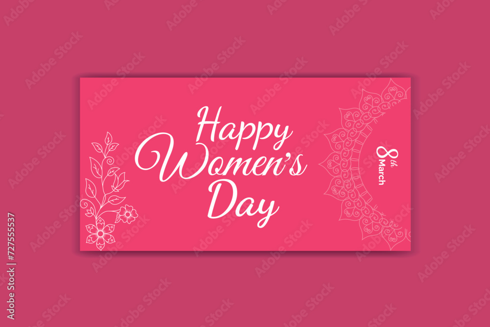women day social media ,women's day banner design