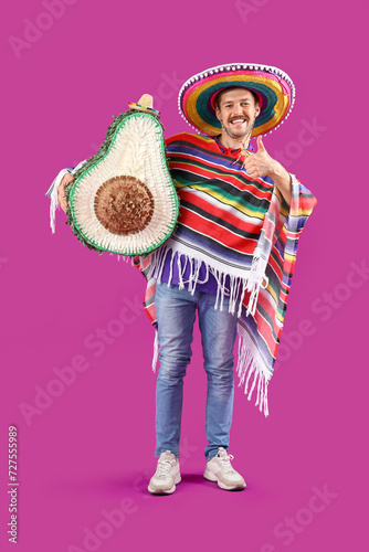 Young Mexican man with avoc...