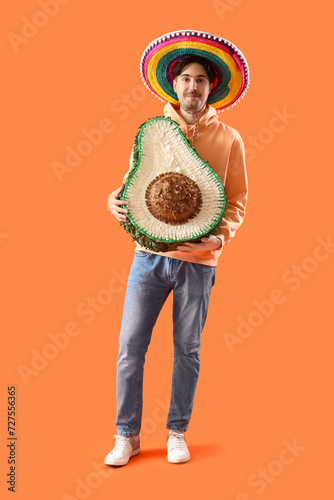Young Mexican man with avoc...