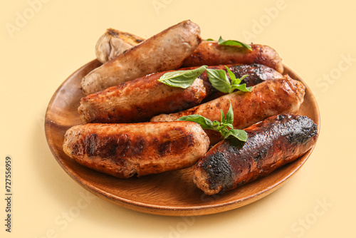 Grilled pork sausages with ...