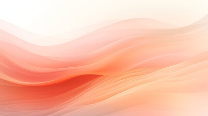 Crédence de cuisine Pantone 2024 Peach Fuzz wave abstraction with fuzz peach color  © Rustam