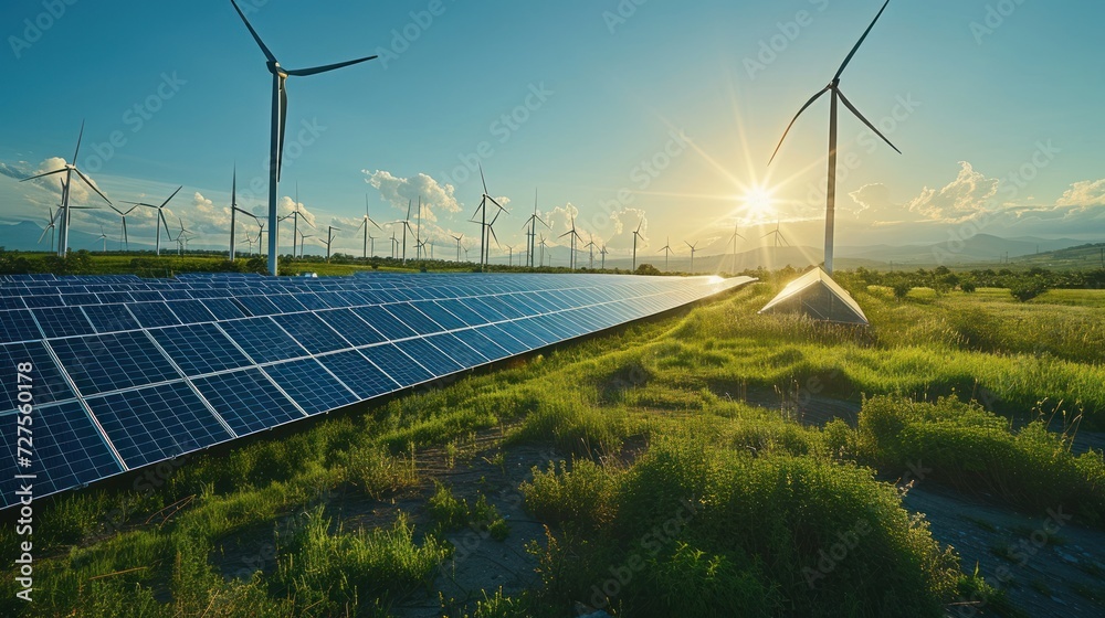 © Smallroombigdream - Solar cell farm power plant eco technology. Solar panel, photovoltaic, alternative electricity source - concept of sustainable resources © Smallroombigdream - Solar cell farm power plant eco technology. Solar panel, photovoltaic, alternative electricity source - concept of sustainable resources