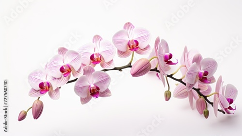 Orchid on white background © tydeline