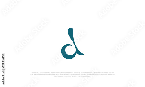 simple, unique letter d monogram logo